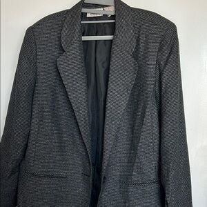 Worthington Black & Gray Micro Houndstooth Blazer